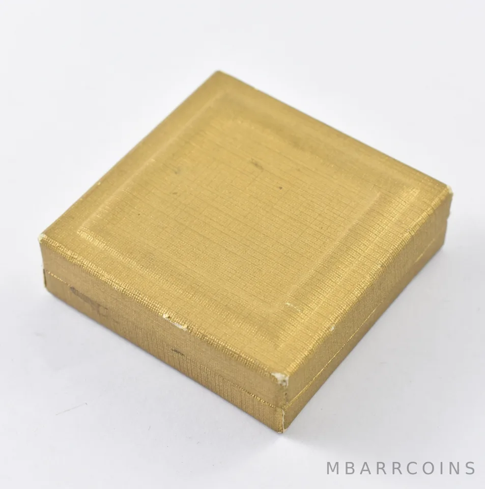 Gold Bank Holiday US $5/$2.50 Box 1920's Gold Coin Gift Presentation a5914