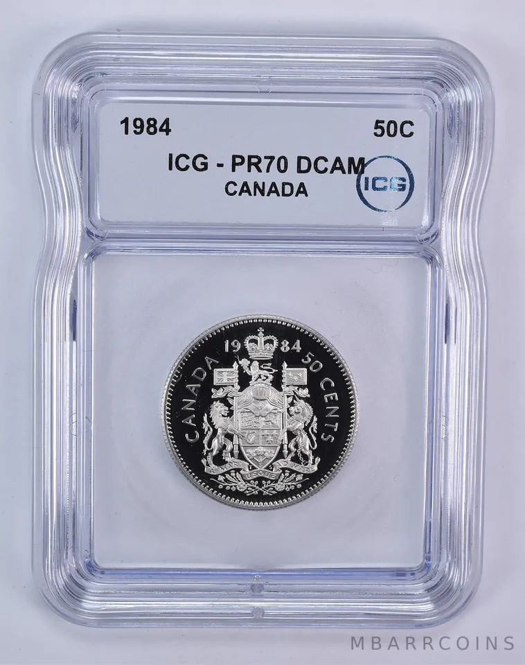 1984 Canada 50 Cents PR70 DCAM ICG