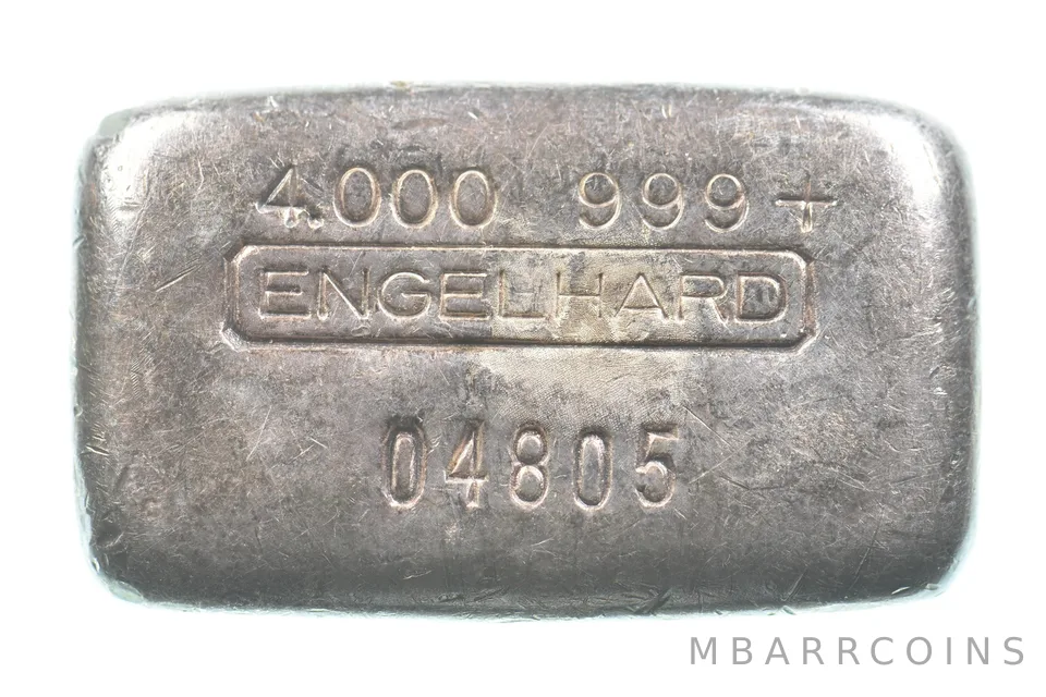 4 Oz Silver Bar Engelhard *6168