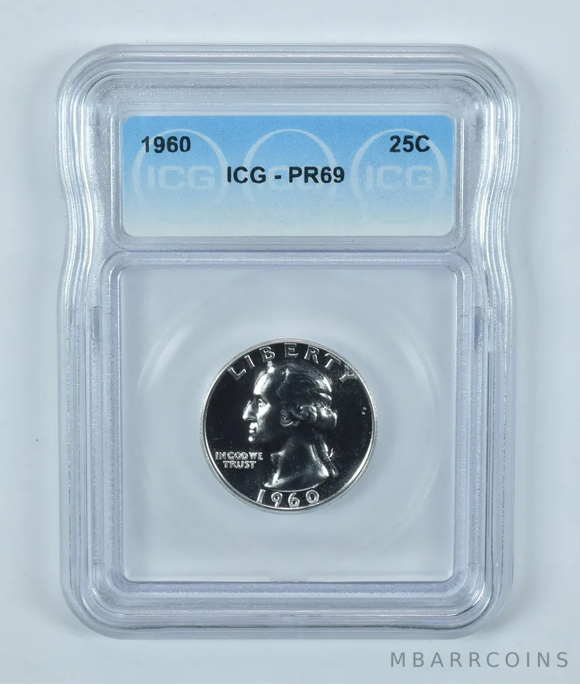 1960 Washington Quarter PR69 ICG