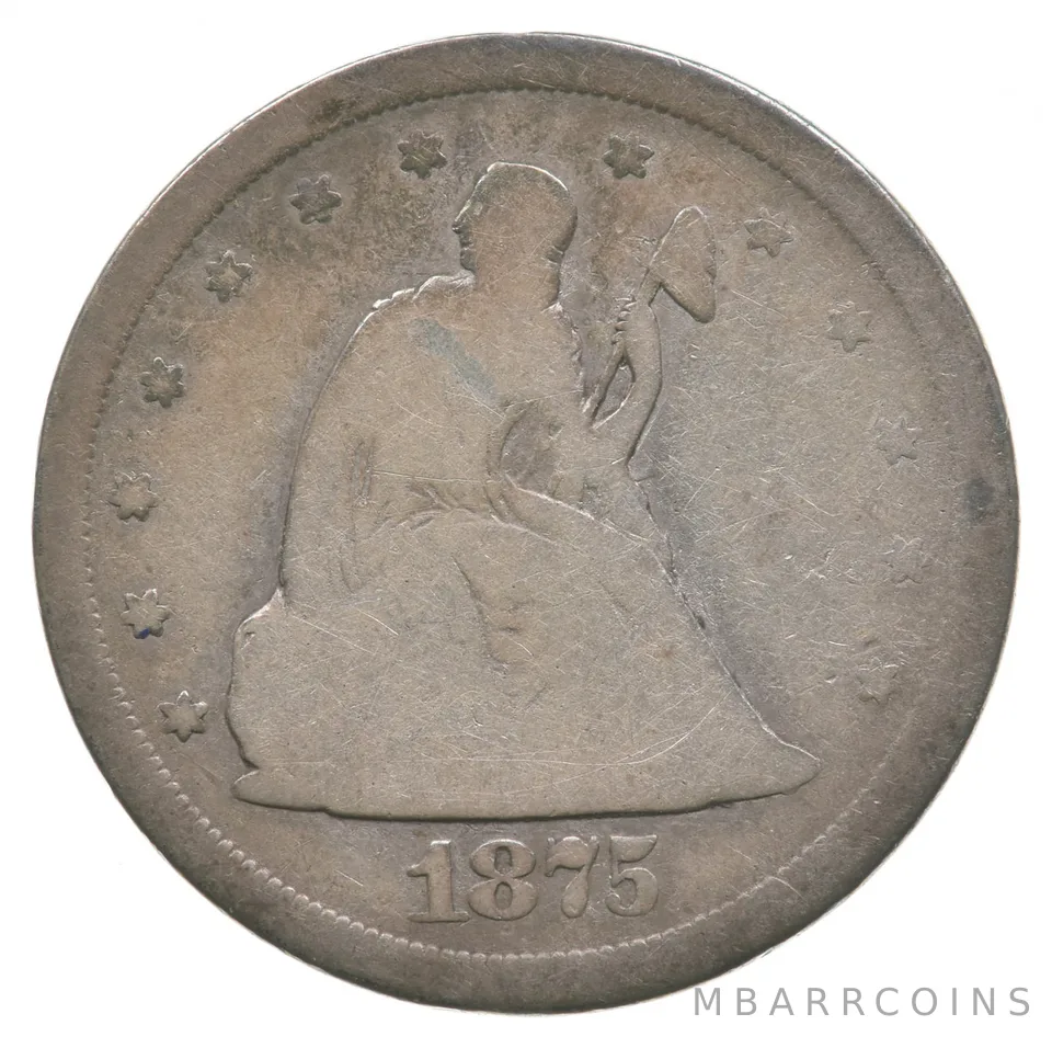 1875-S Seated Liberty Twenty-Cent Piece *9451