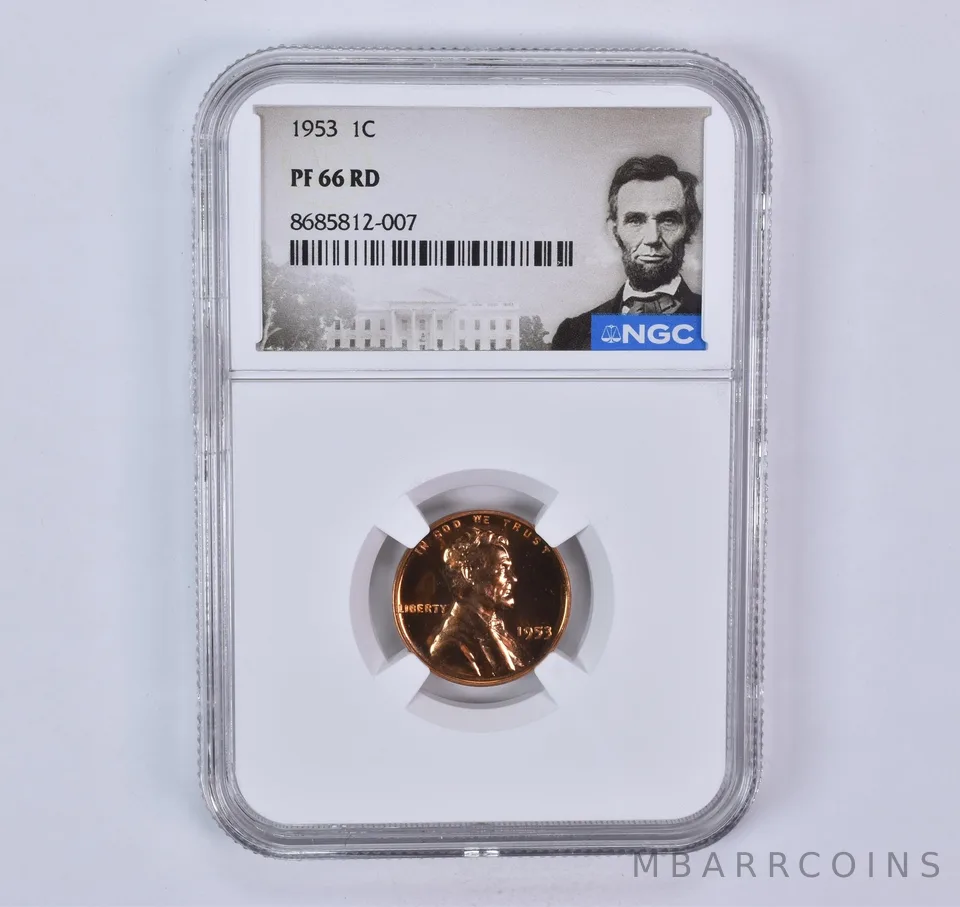 1953 Lincoln Wheat Cent PF66 RD NGC Special Label