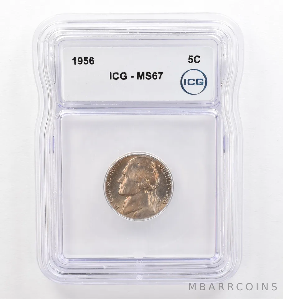 1956 Jefferson Nickel MS67 ICG Beautiful Tone *0213
