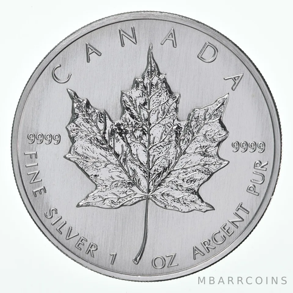 2005 Canada 5 Dollars Silver Maple Leaf 1 Oz Silver BU