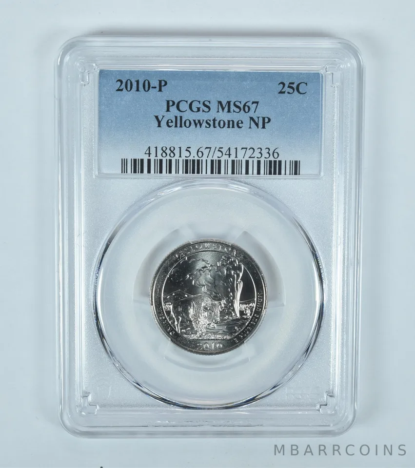2010-P Washington Quarter ATB Yellowstone MS67 PCGS