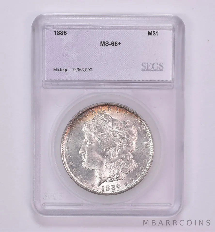 1886 Morgan Silver Dollar Beautiful Tone *0470