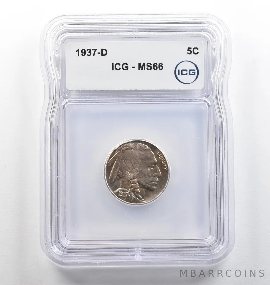 1937-S Indian Head Buffalo Nickel MS66 ICG *3992