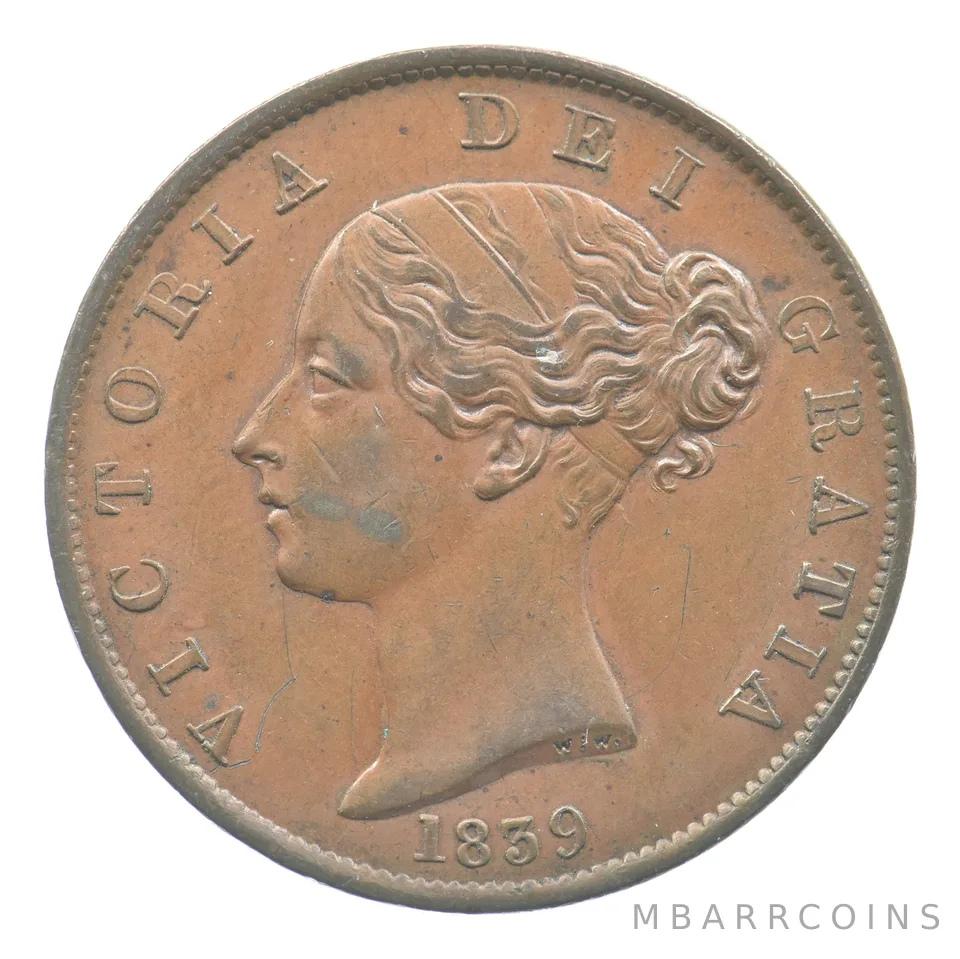 1839 Great Britain Isle Of Man Half Penny *6505