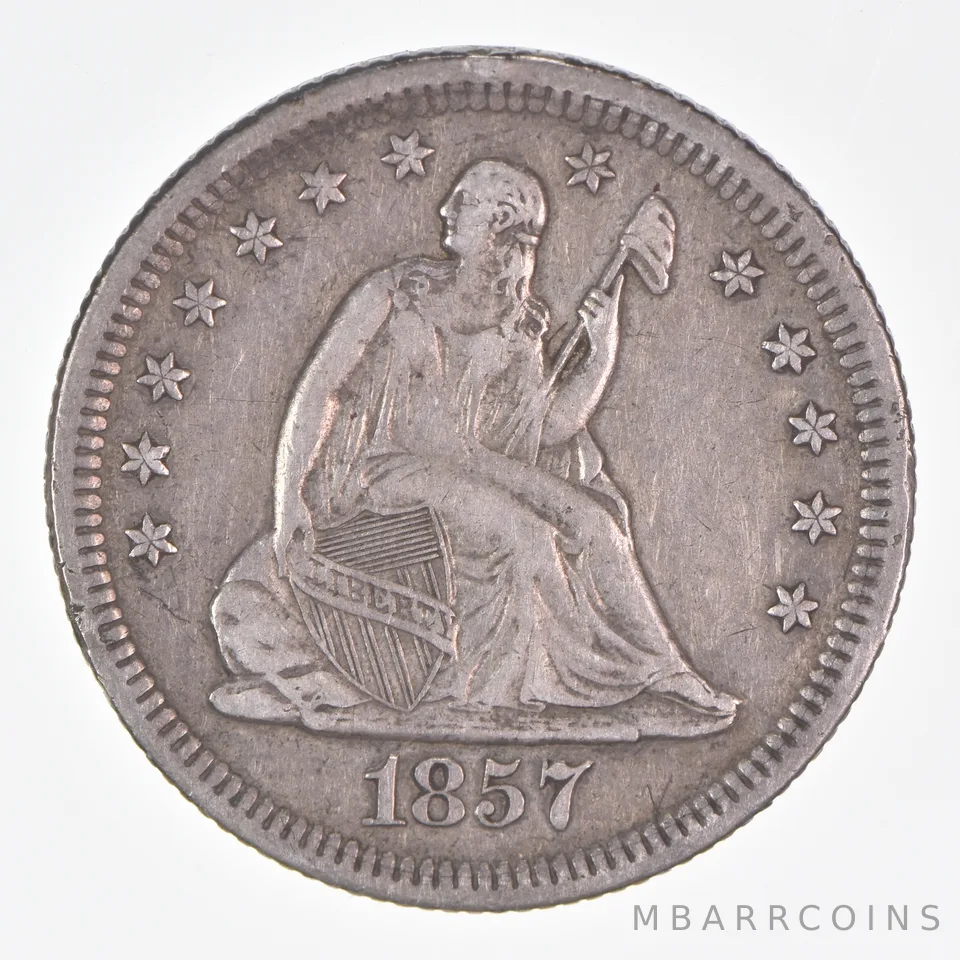 1857-O Seated Liberty Quarter *1811