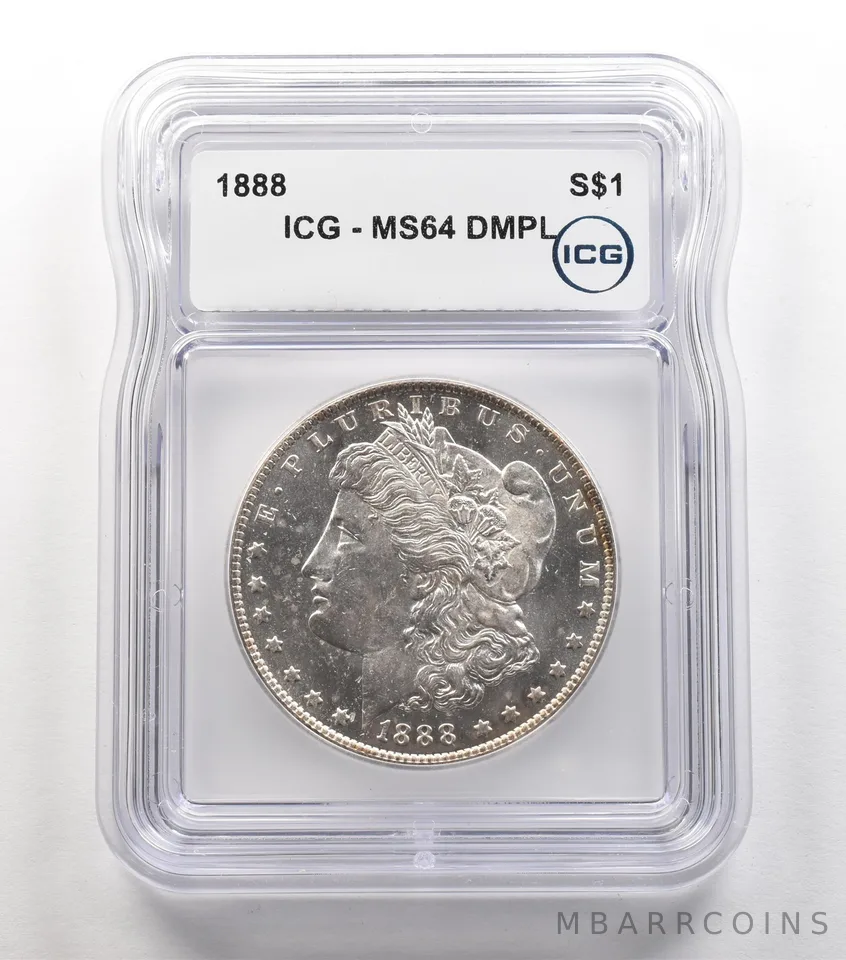 1888-O Morgan Silver Dollar MS64 DMPL ICG a6696