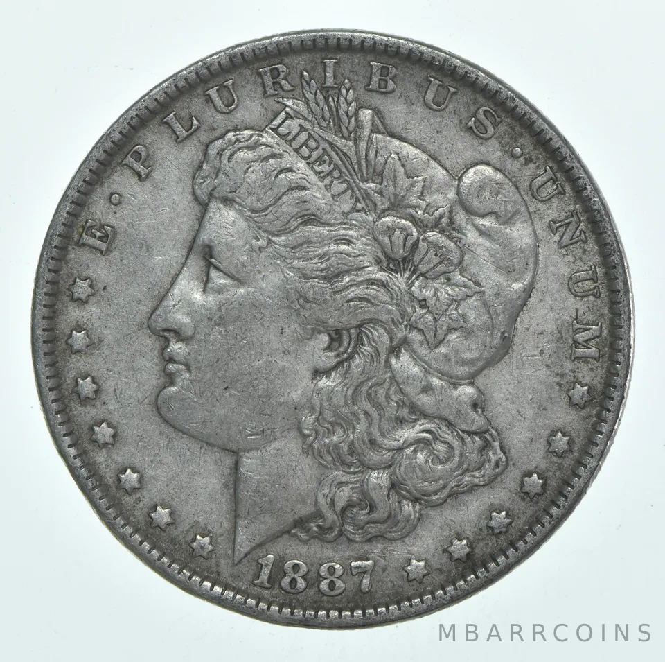 XF 1887 (P) Morgan Silver Dollar (1 coin)