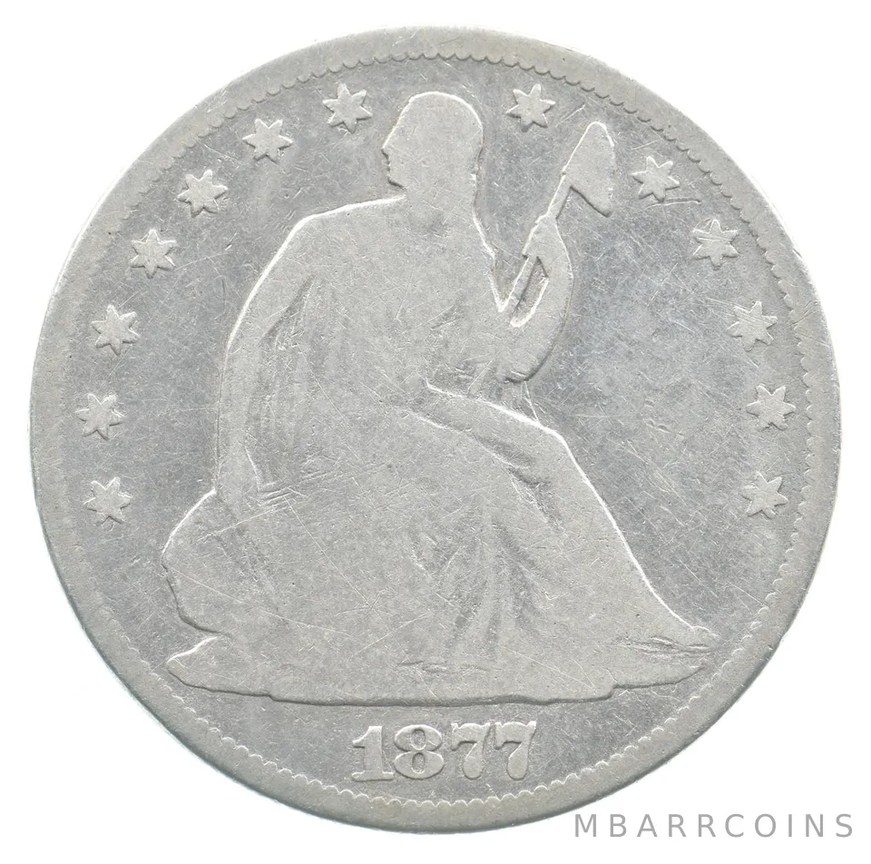 1877 Seated Liberty Half Dollar *4800