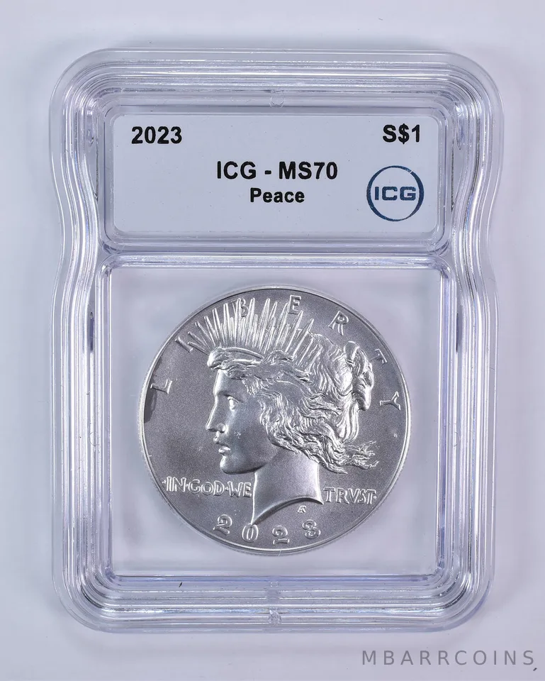2023 Peace Silver Dollar MS70 ICG