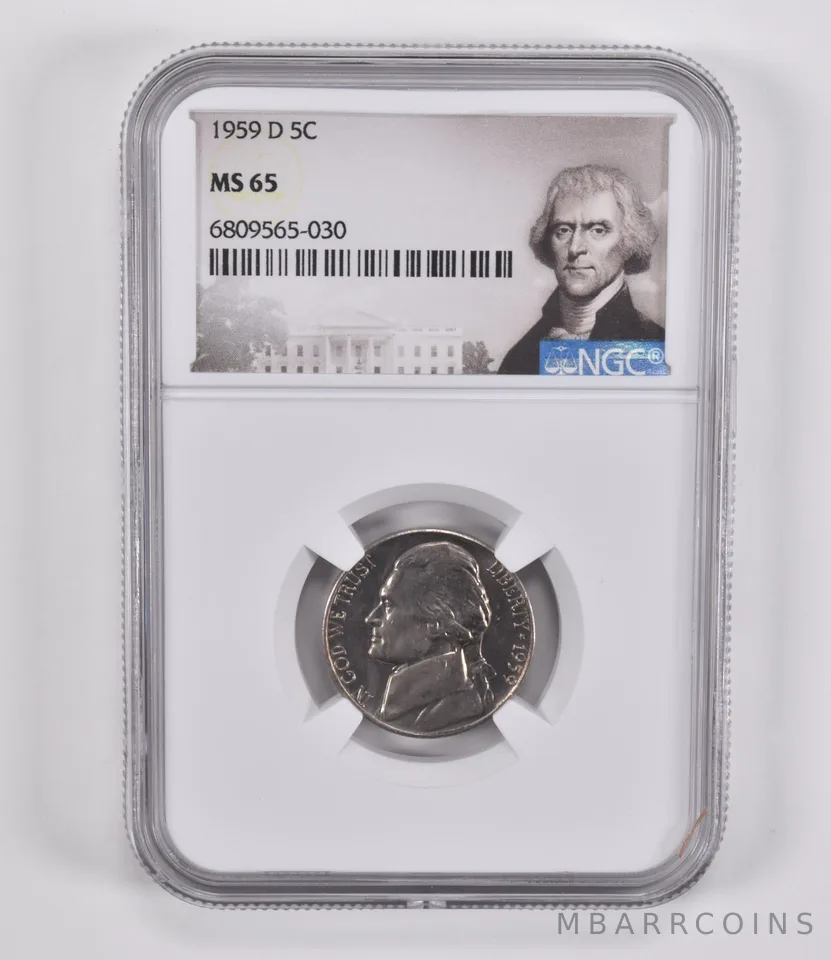 1959-D Jefferson Nickel MS65 NGC Special Label