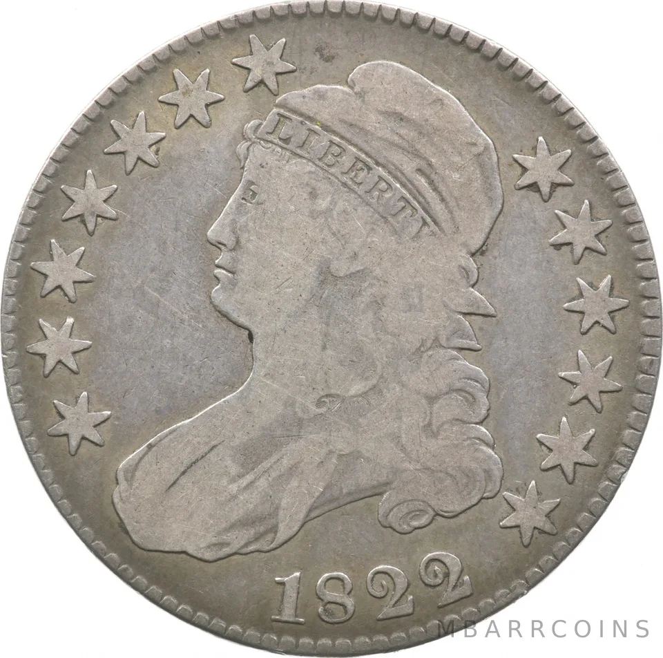 1822 Capped Bust Half Dollar a2310