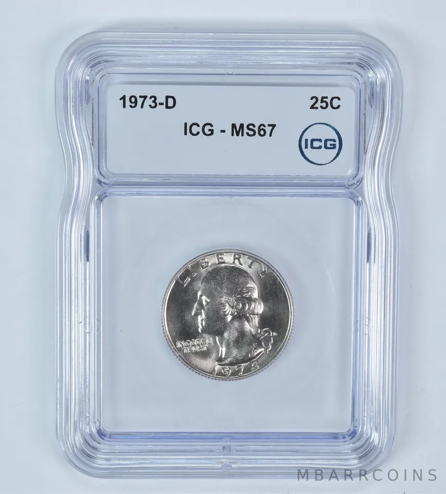 1973-D Washington Quarter MS67 ICG