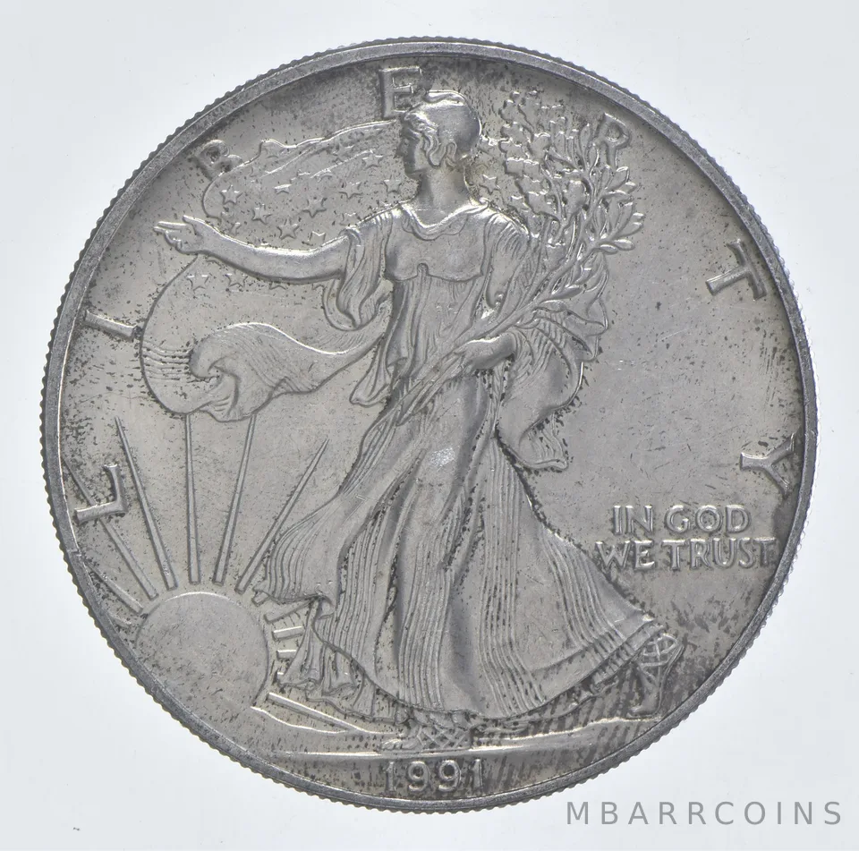 Better Date 1991 American Silver Eagle 1 Troy Oz .999 Fine Silver *149