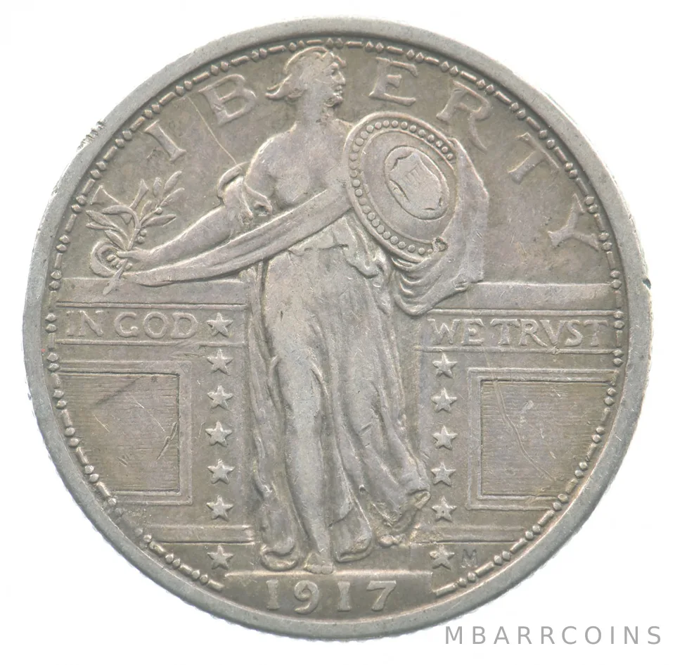 1917 Standing Liberty Quarter Type 1 *4763