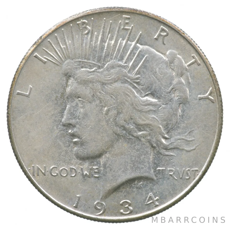 1934-S Peace Silver Dollar a9015