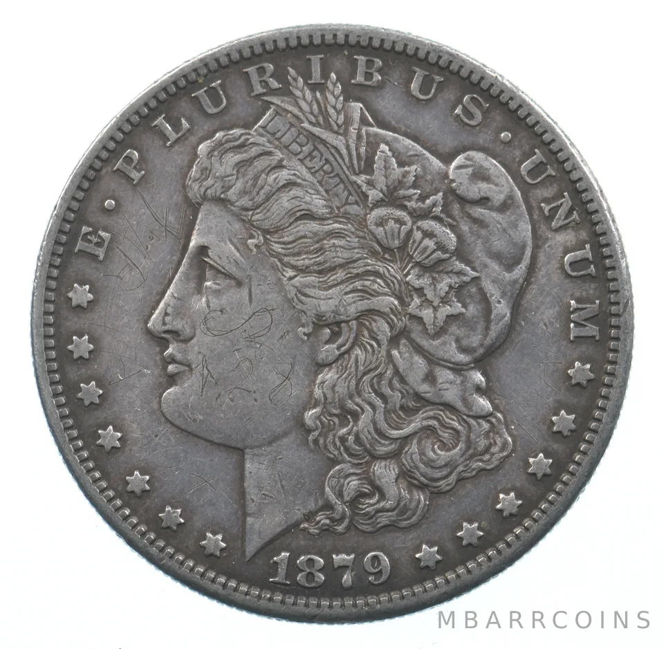 Early - 1879-S Morgan Silver Dollar - 90% US Coin *753