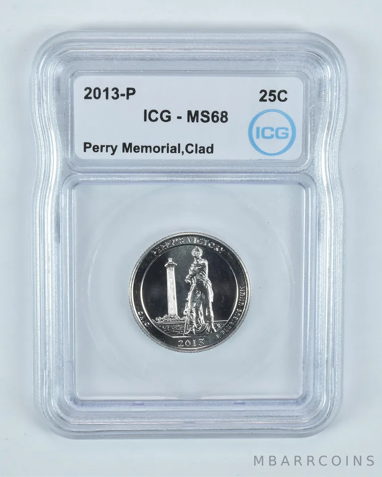 2013-P Washington Quarter ATB Perry Memorial CLAD MS68 ICG