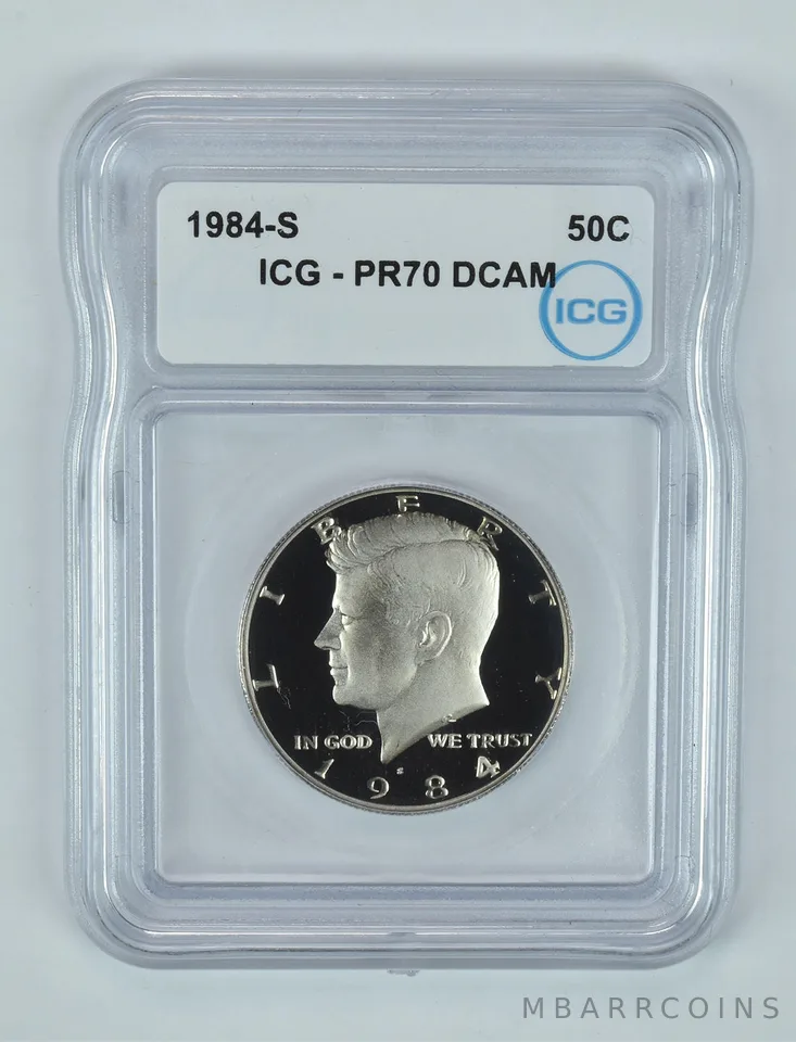 1984-S Kennedy Half Dollar PR70 DCAM ICG
