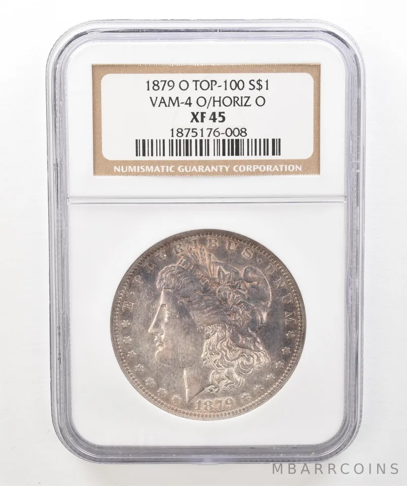 1879-O Morgan Silver Dollar VAM-4 O/Horizontal O XF45 NGC Beautiful Tone a5199