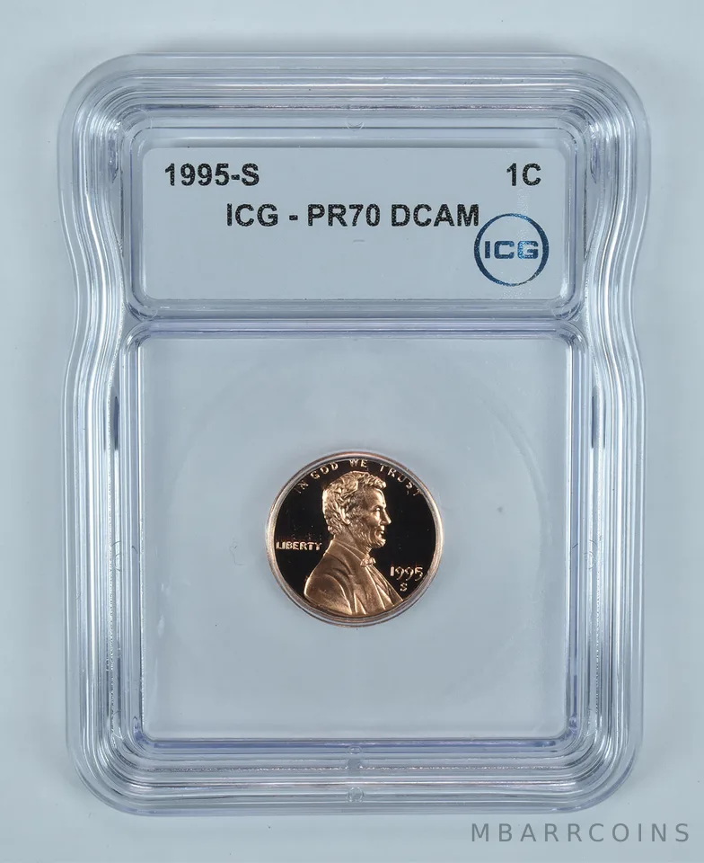 1995-S Lincoln Memorial Cent PR70 DCAM ICG