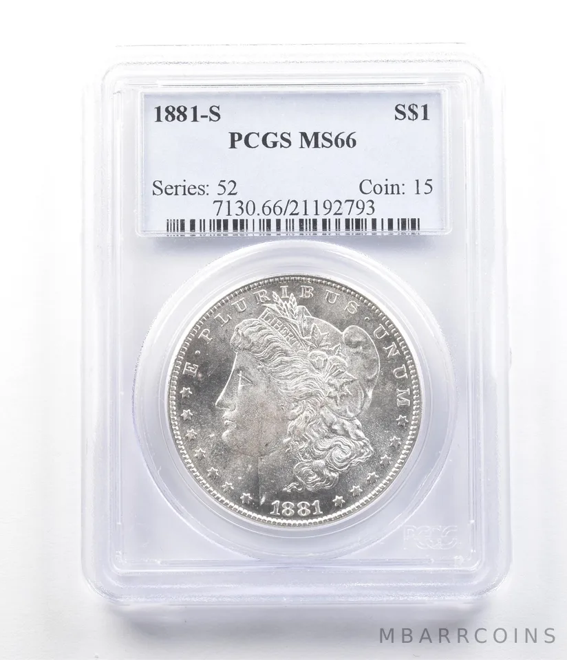 1881-S Morgan Silver Dollar MS66 PCGS *6321