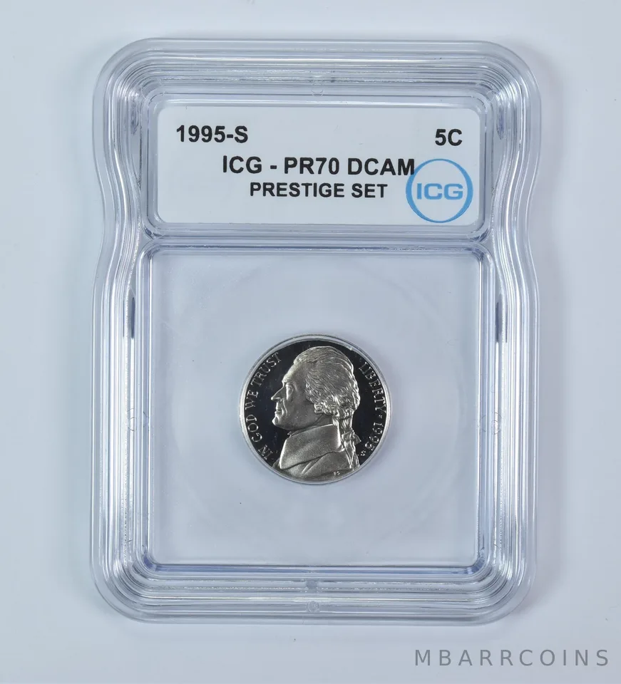 1995-S Jefferson Nickel Prestige Set PR70 DCAM ICG