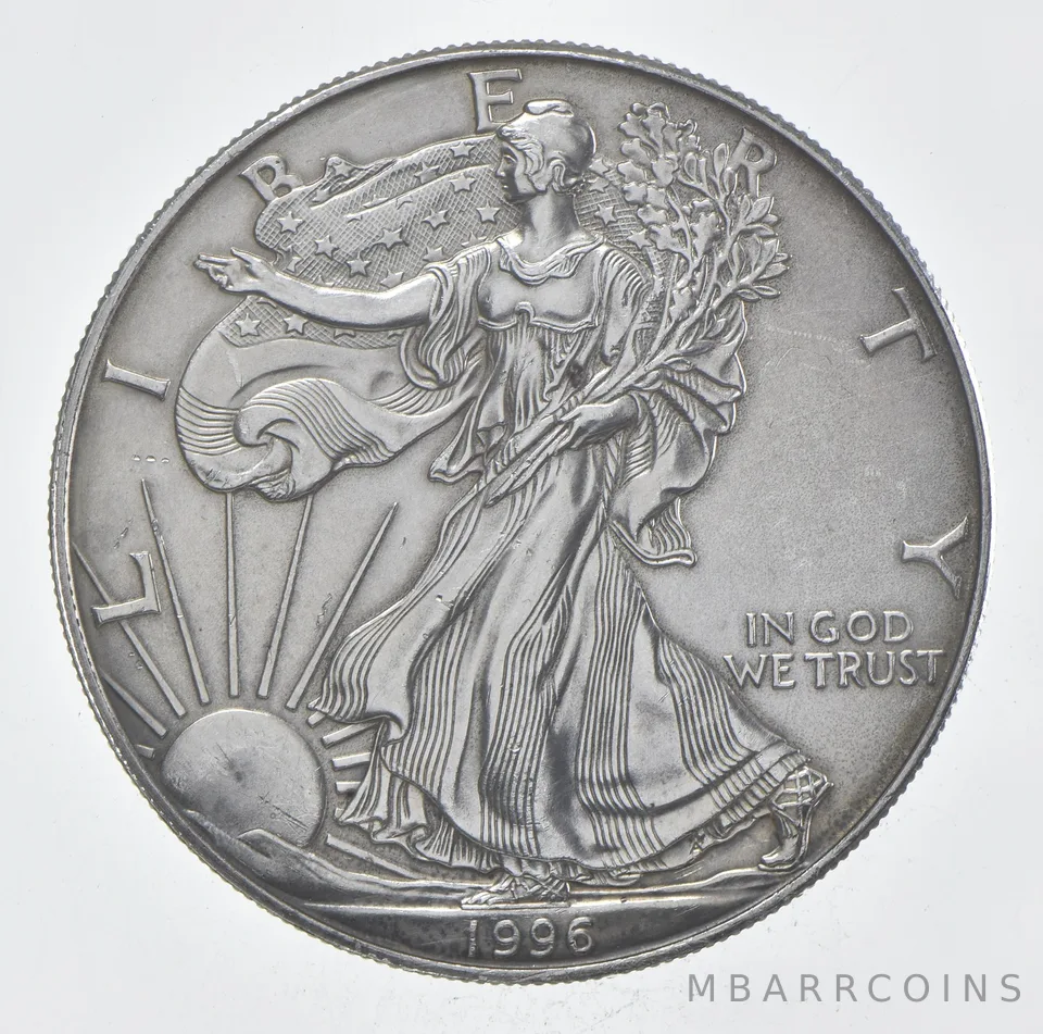 Rarest 1996 American Silver Eagle - Key Date - Rare LOW MINTAGE *382