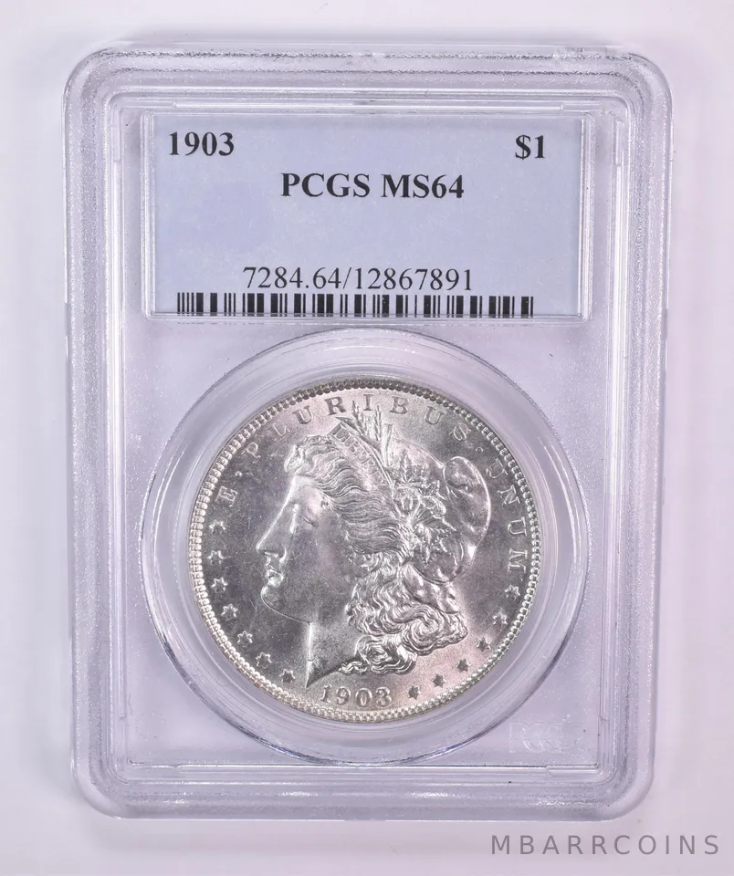 1903 Morgan Silver Dollar MS64 PCGS Blue Label