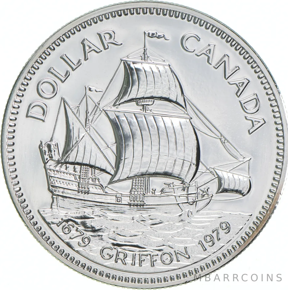 1979 Canada 50% Silver Canadian Silver Dollar - Griffon