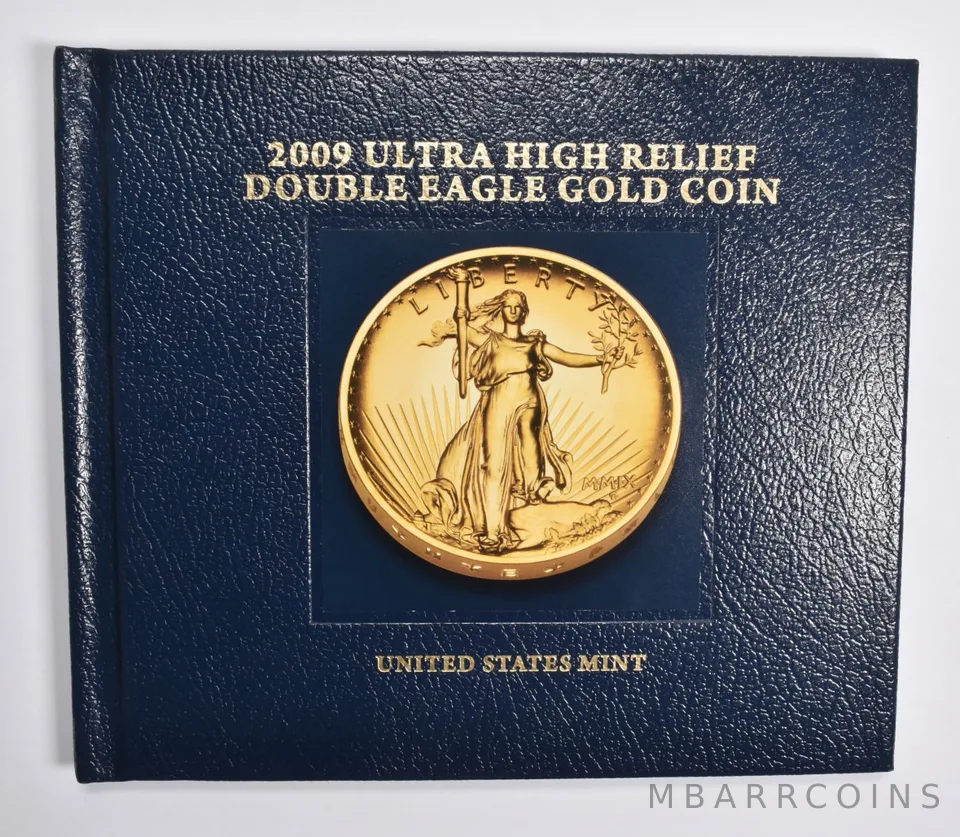 2009 Ultra High Relief Double Eagle Gold Coin Hardcover Companion Book