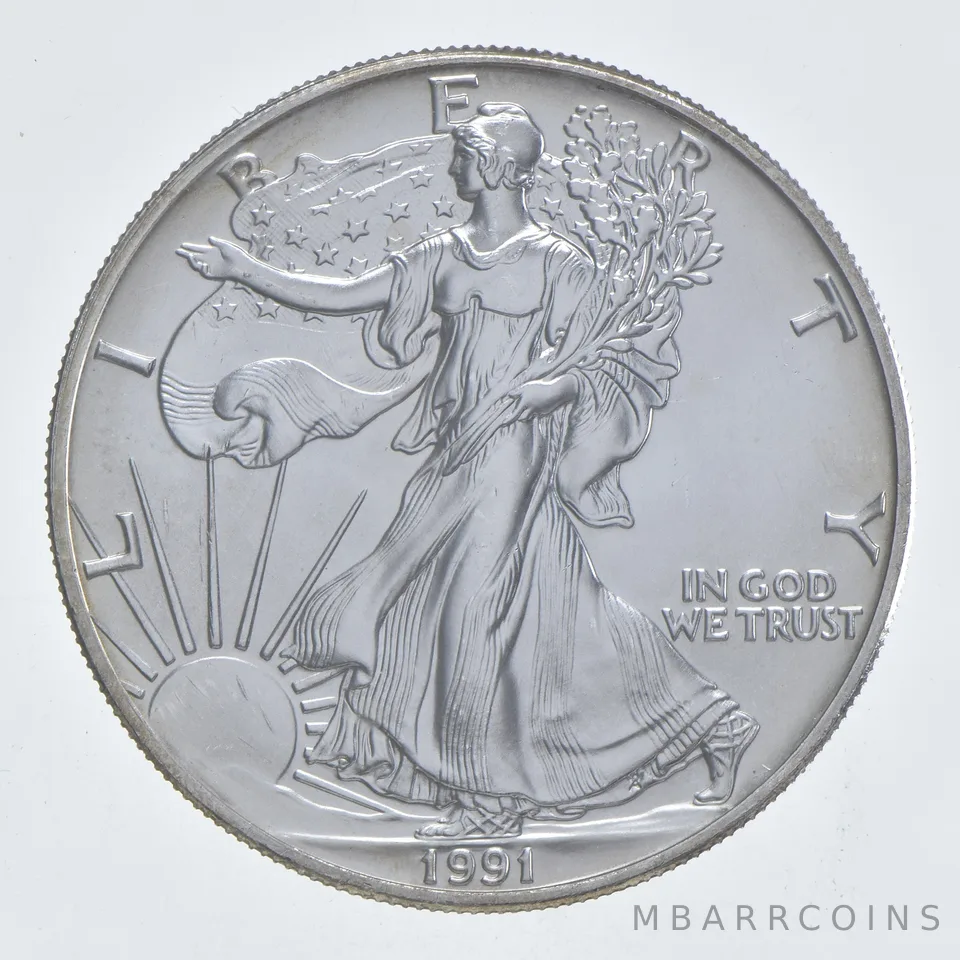 Better Date 1991 American Silver Eagle 1 Troy Oz .999 Fine Silver *729