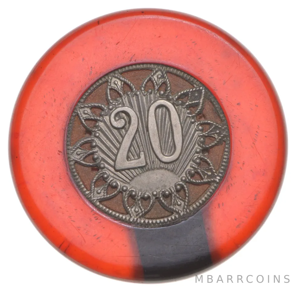 Vintage Casino Token Monaco 20 Francs *3600
