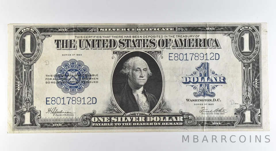 1923 $1 Silver Certificate Large Note Blue Seal Fr#237 *0526