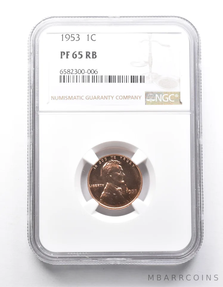 PF65 RB 1953 Lincoln Wheat Cent NGC *0005
