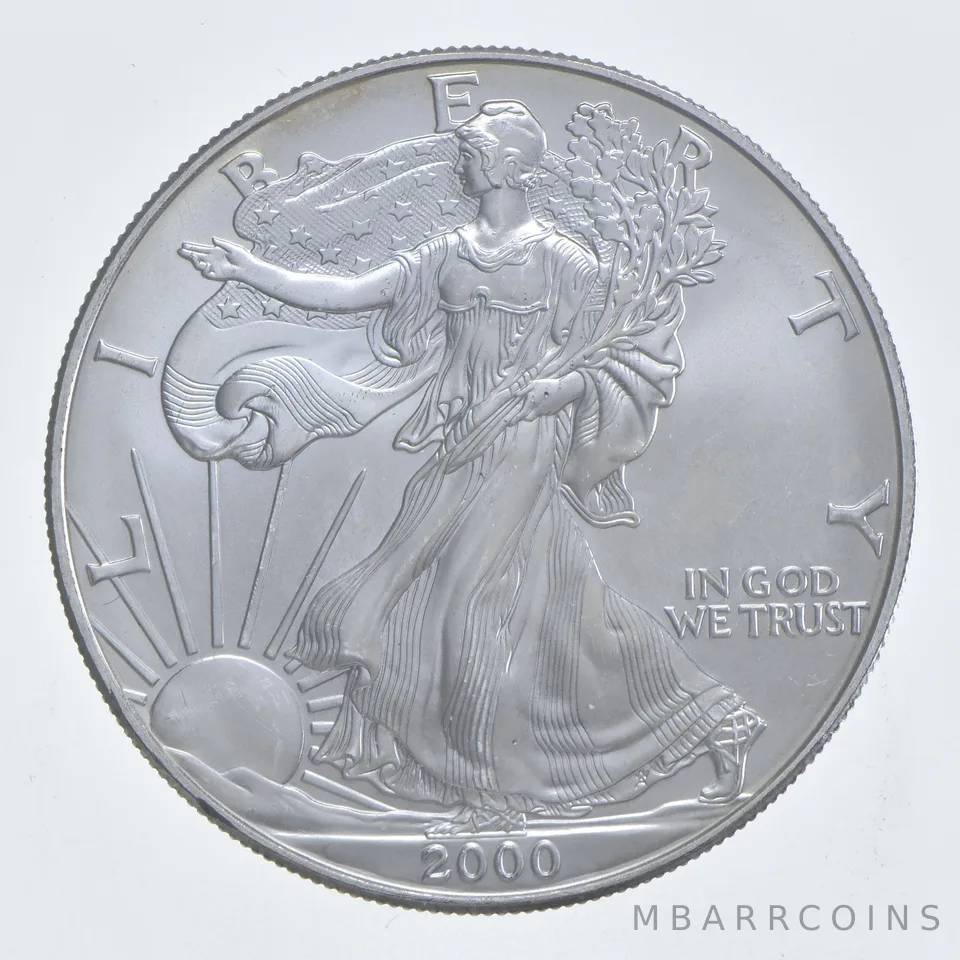 Better Date 2000 American Silver Eagle 1 Troy Oz .999 Fine Silver *218
