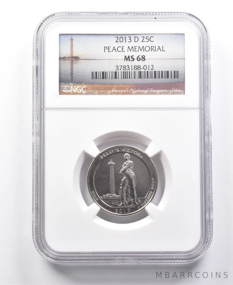 2013-D Washington Quarter Peace Memorial MS68 NGC *7687