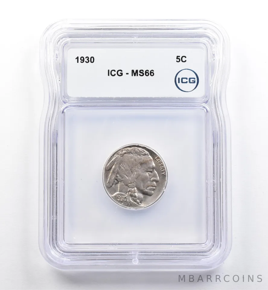 1930 Indian Head Buffalo Nickel MS66 ICG *9954