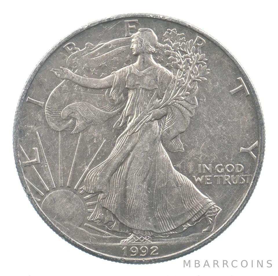 Better Date 1992 American Silver Eagle 1 Troy Oz .999 Fine Silver *880