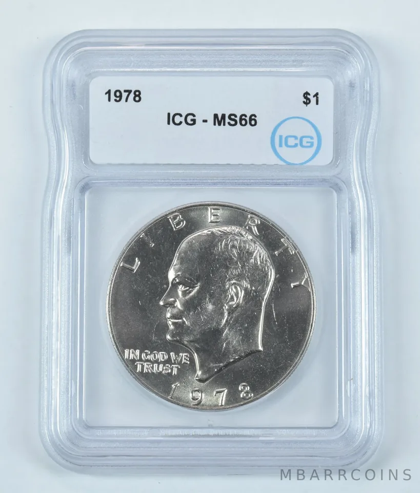 1978 Eisenhower $1 MS66 ICG