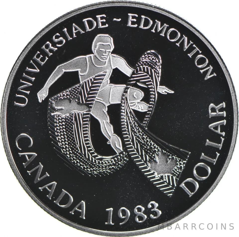 1983 Canada 50% Silver Canadian Silver Dollar - World University Games