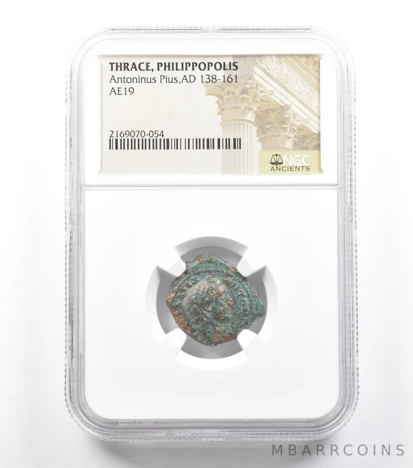 AD 138-161 Roman Empire Antoninus Pius AE19 NGC *5920