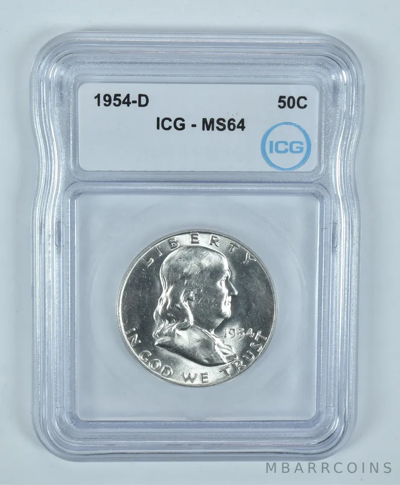 1954-D Franklin Half Dollar MS64 ICG