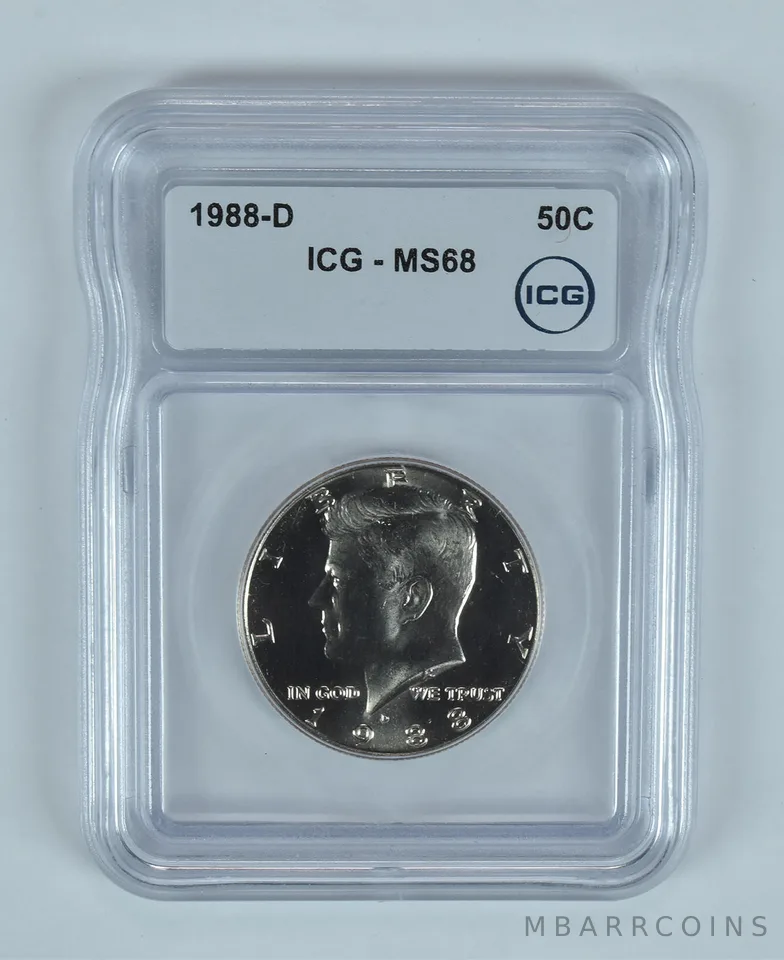 1988-D Kennedy Half Dollar MS68 ICG
