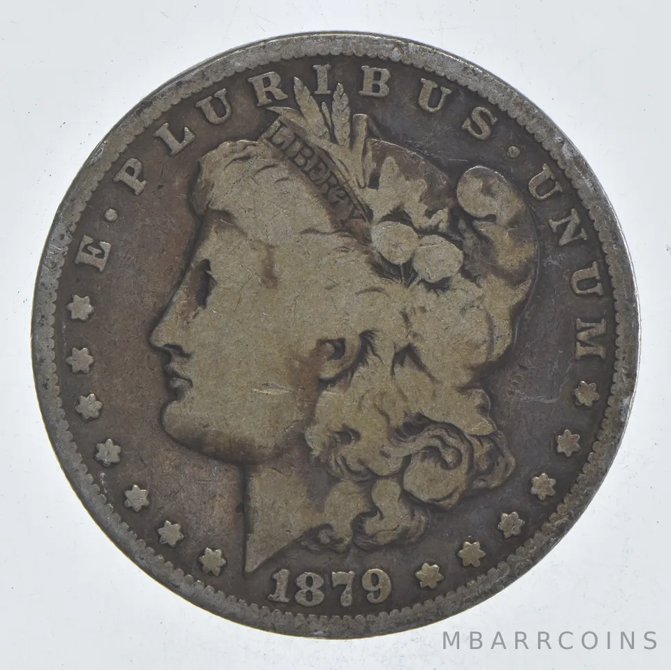 Early - 1879 Morgan Silver Dollar - 90% US Coin *037