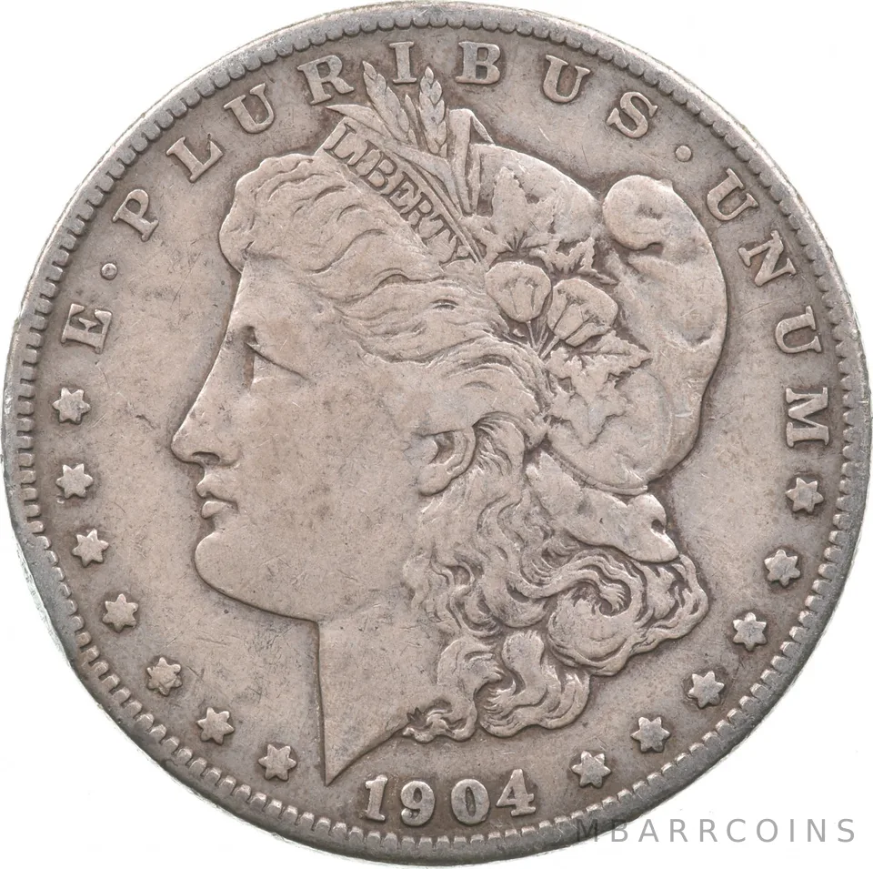 1904-S Morgan Silver Dollar a9617