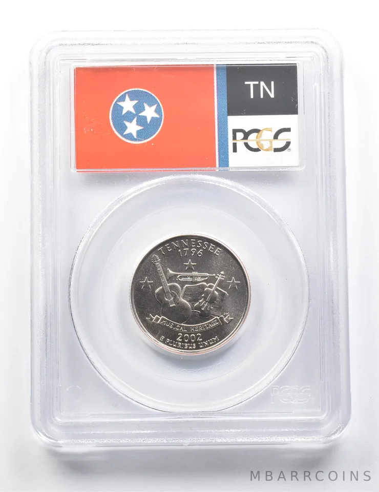 2002-P Washington State Quarter Tennessee MS68 PCGS a9426